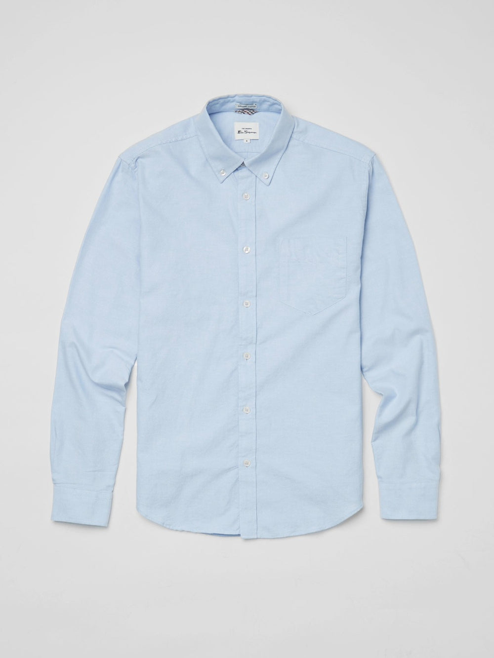 Chemises Ben Sherman Signature Organic Long-Sleeve Oxford Bleu | HQL-29468919